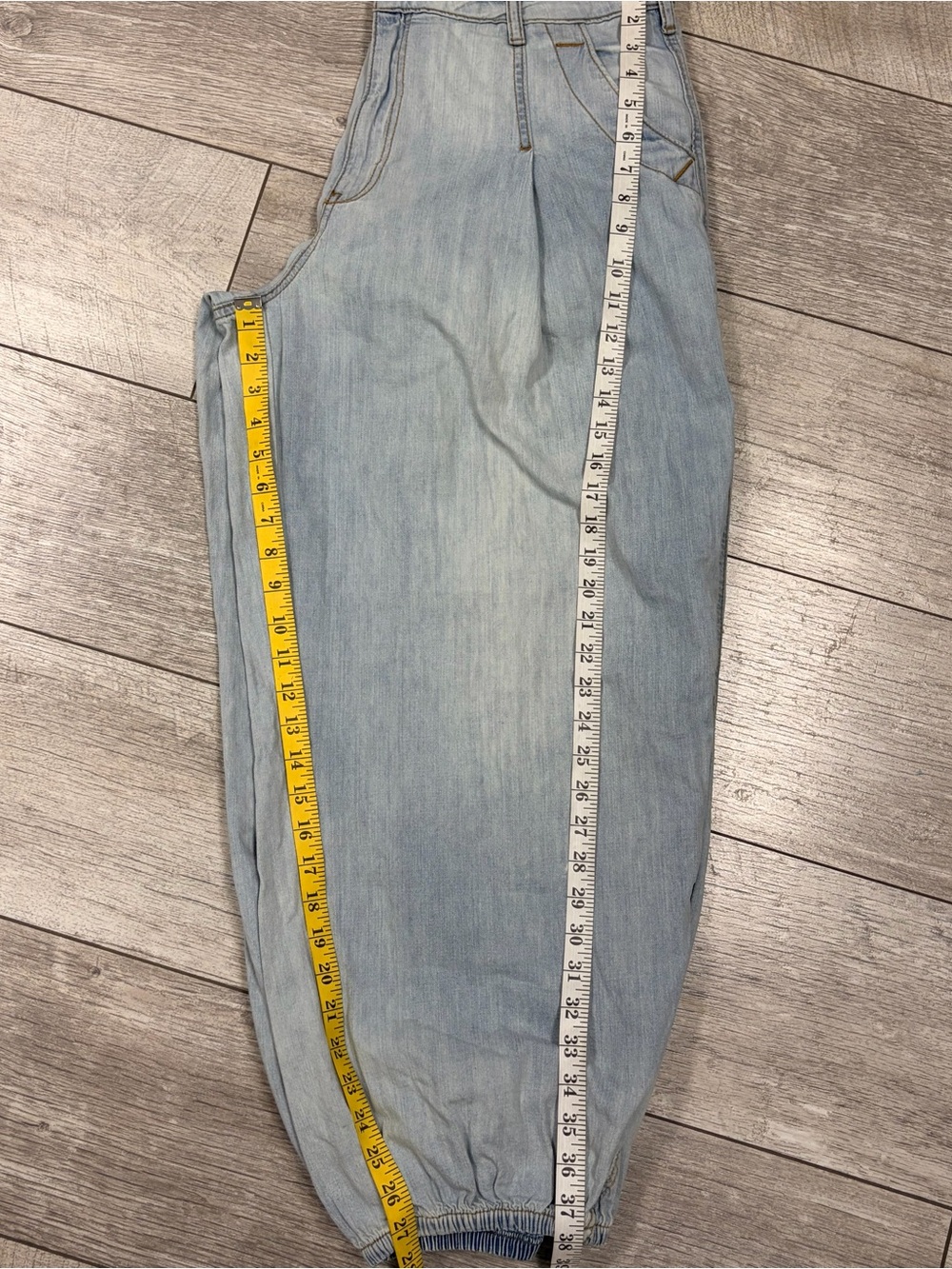 ANTHROPOLOGY  BLUE  PILCRO - Cotton High - Rise Balloon Jeans- 31 - Picture 13 of 13